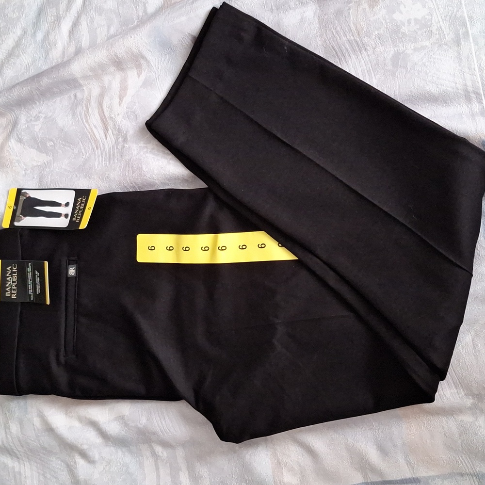 Banana Republic Black Women's Trousers - Tailored Straight Leg